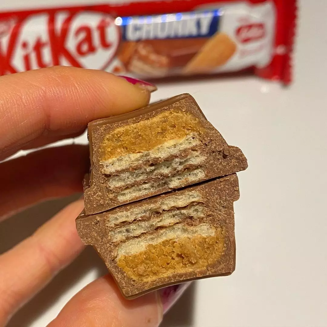 You can now buy Mini Biscoff KitKats (