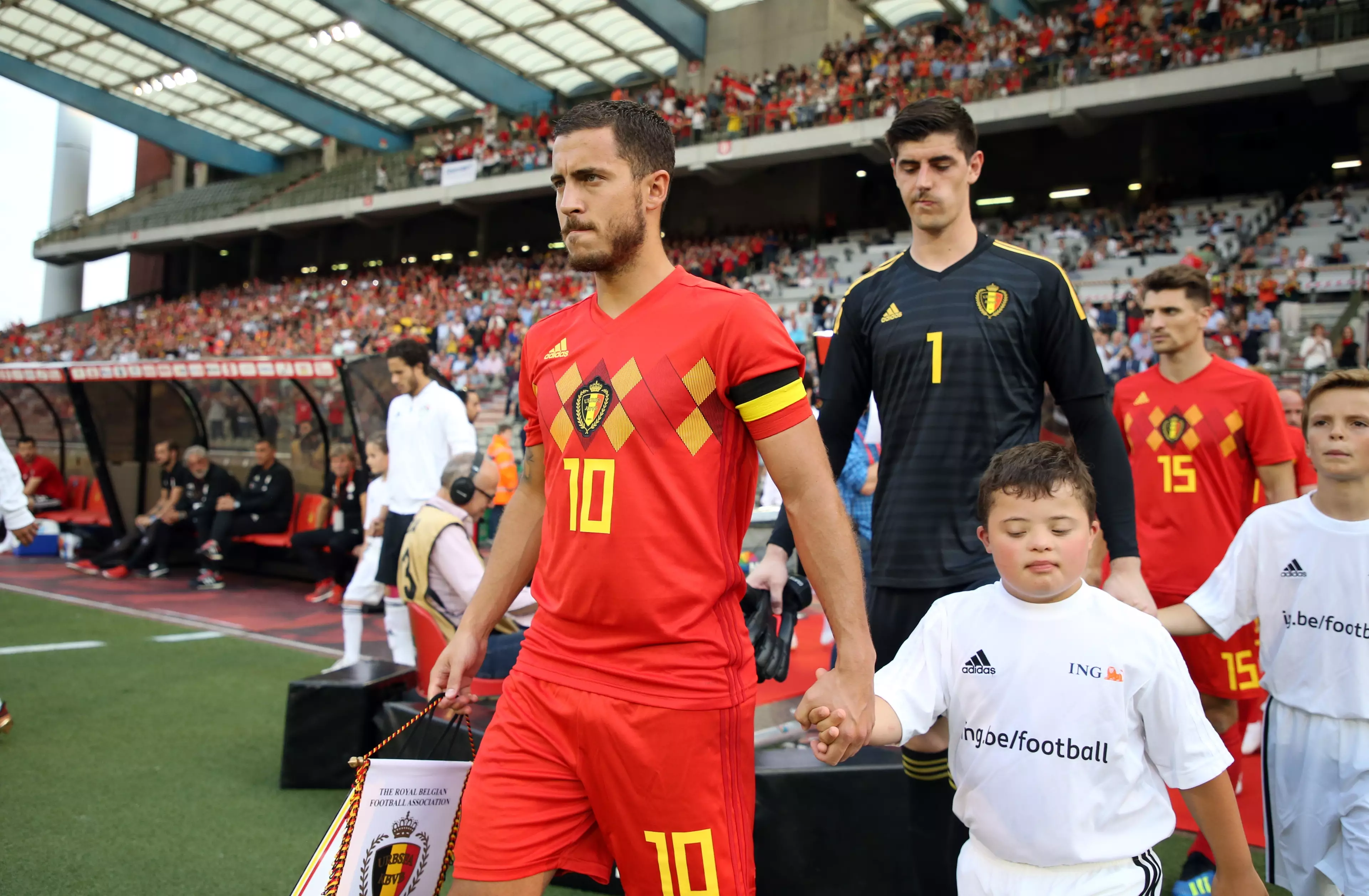 Hazard leads out his side. Image: PA