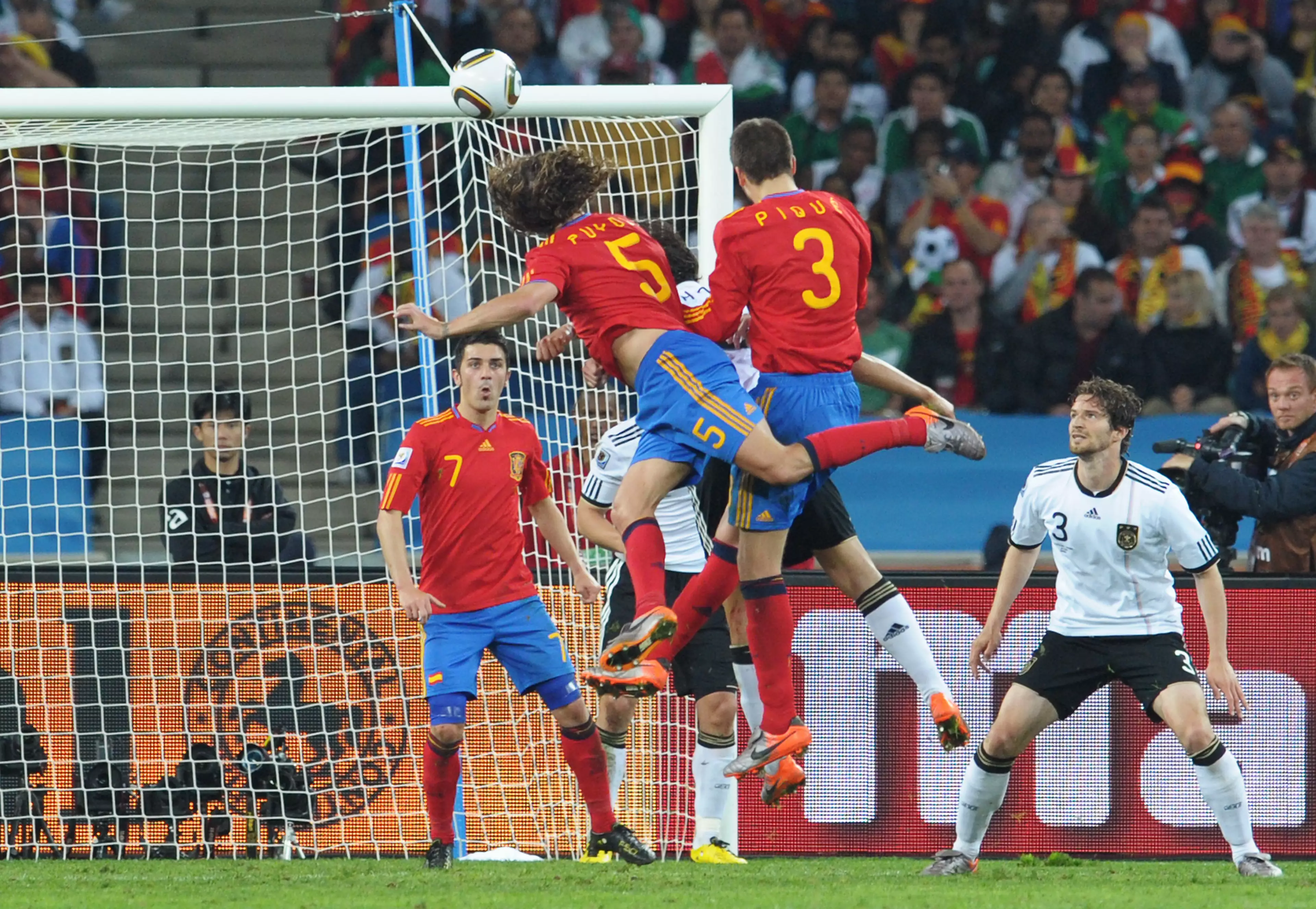 Puyol's header proves why it's coming home, cheers Carles! Image: PA Images
