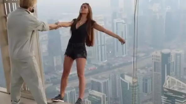 Instagram Model Risks Life And Limb Dangling Off A Skyscraper