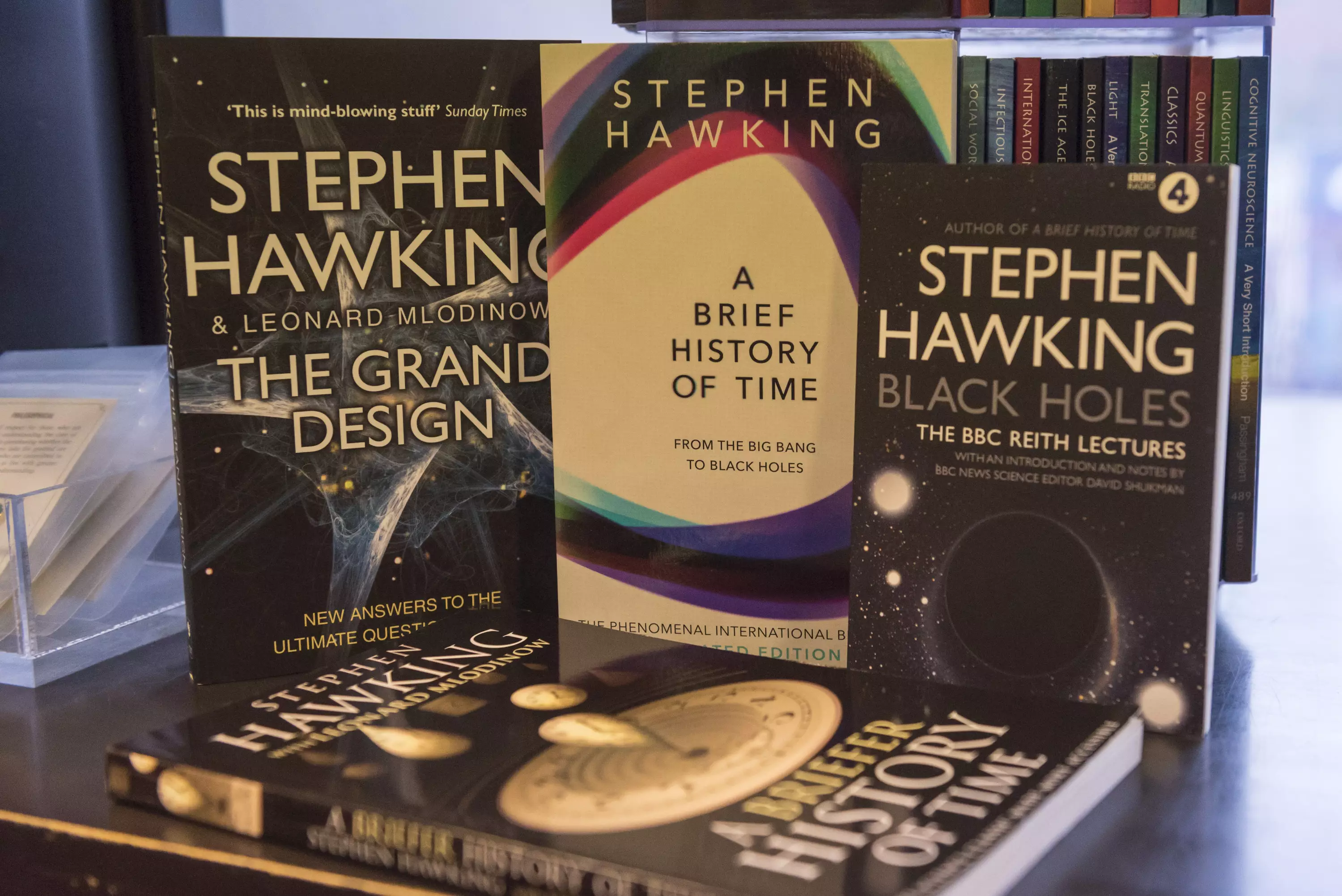 Hawking wrote many books during his long scientific career.