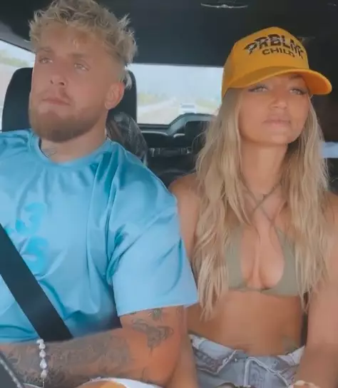 Jake Paul and Erika Costell after Costell 