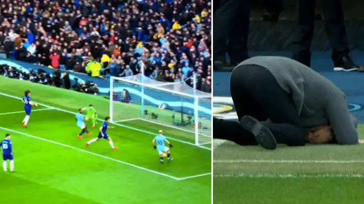 Pep Guardiola's Reaction To Sergio Aguero's 'Miss Of The Season' Contender Is Priceless