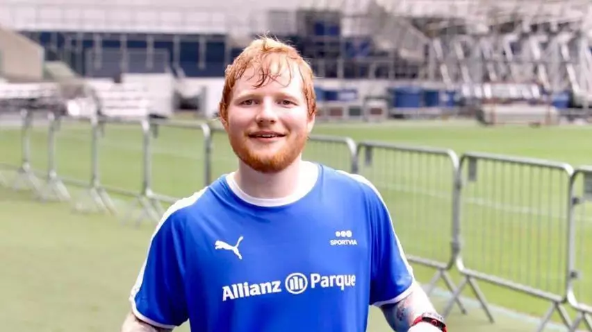 Ed Sheeran Misses Open Goal During Birthday Football Match In Brazil