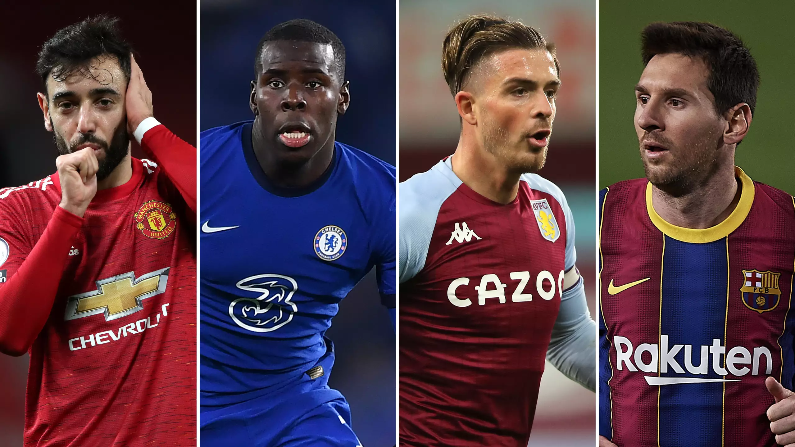 A Team Of 2020's Best Performers Has Been Revealed, Jack Grealish Is Alongside Lionel Messi