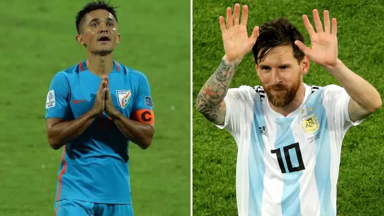 Sunil Chhetri Overtakes Lionel Messi As Second Highest Active International Goalscorer