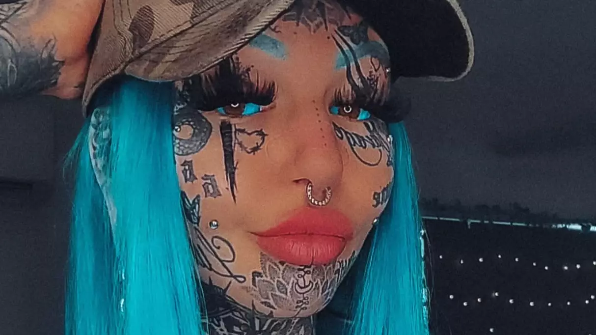 Model Gets Another Extreme Tattoo Despite Fan Telling Her To 'Spare Her Face'