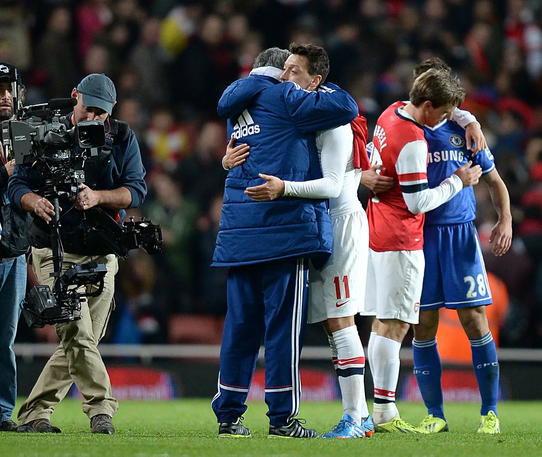Ozil and Mourinho have a good relationship. Image: PA Images.