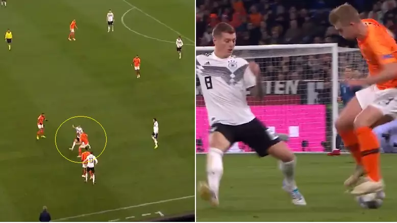 19-Year-Old Matthijs de ligt Ruins Toni Kroos With Outrageous Piece Of Skill
