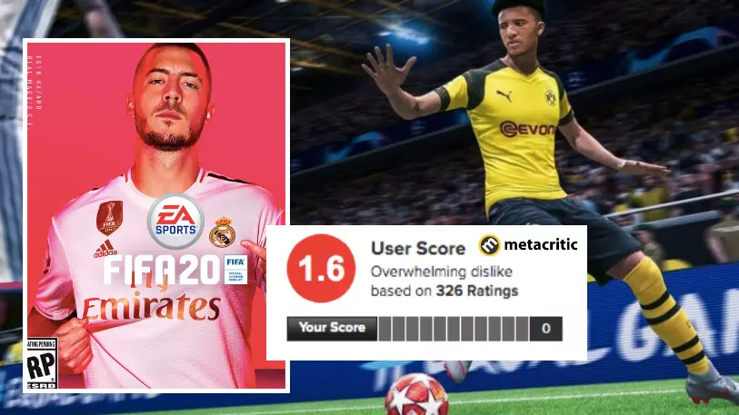 FIFA 20 Receives 1.6/10 User Score Rating On Metacritic