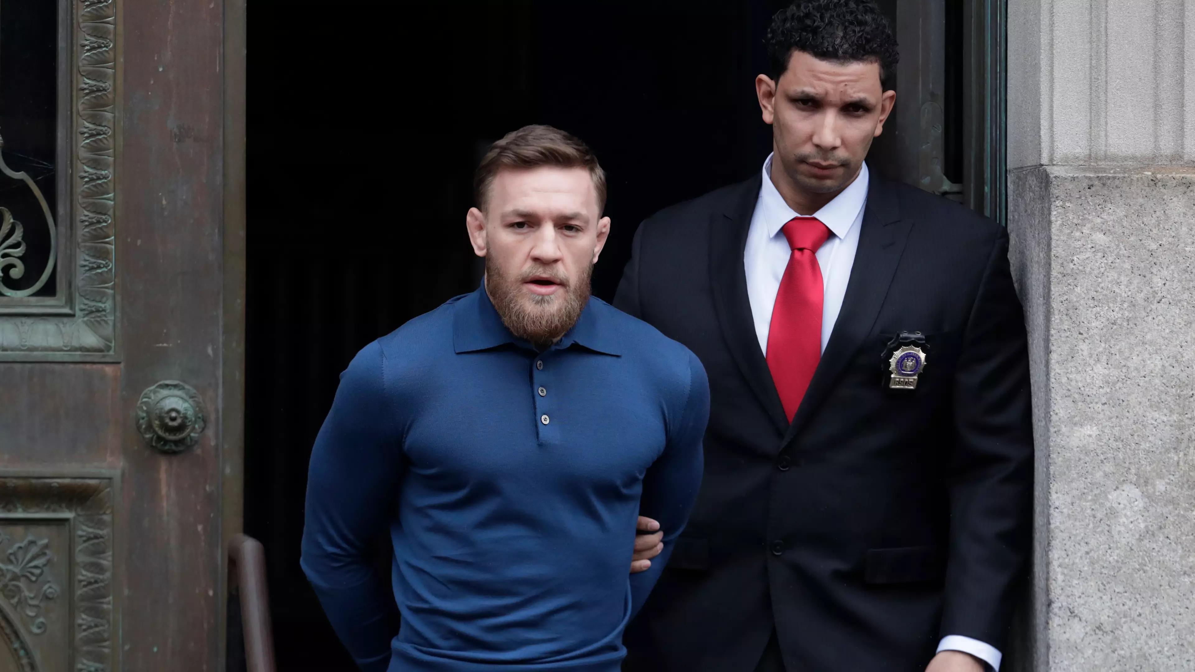 Conor McGregor Filmed Leaving NYC Police Station In Handcuffs