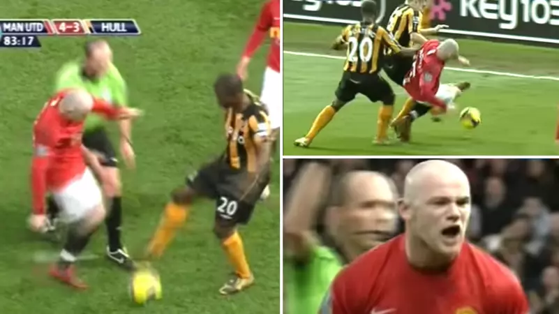 A Skinhead Wayne Rooney Contesting A Drop-Ball Against Hull City Is Genuinely Terrifying 