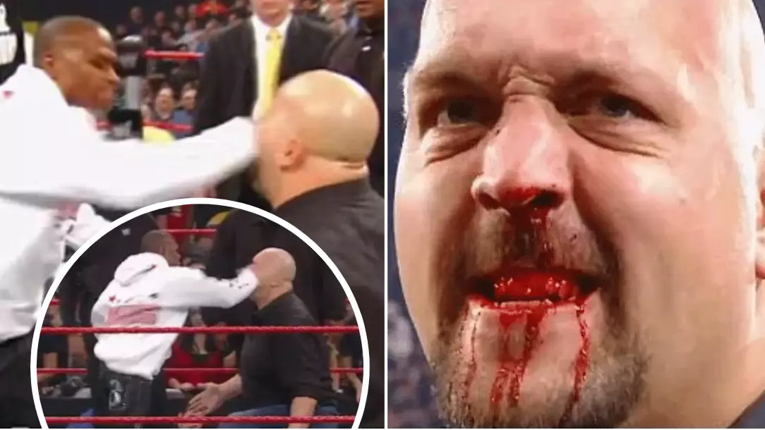Remembering When Floyd Mayweather Genuinely Broke The Big Show's Nose During WWE Event