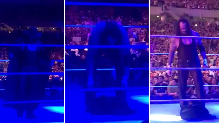 WATCH: The Undertaker Leaves His Legacy In The Ring After Final Match