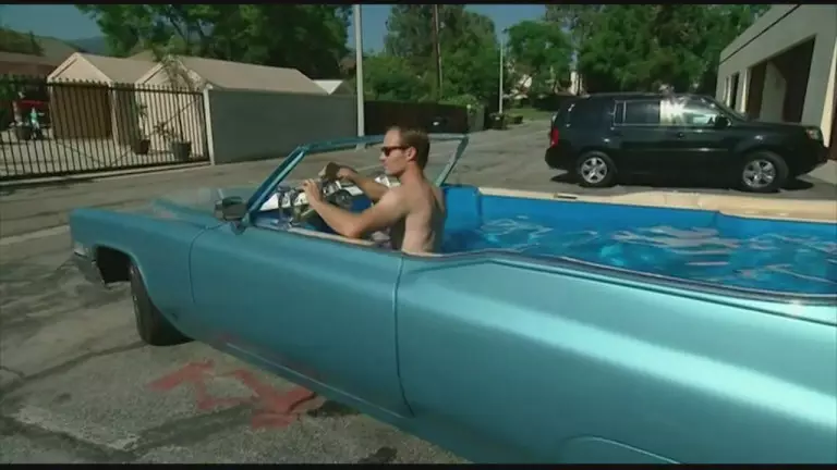Lads Convert Car Into Huge Hot Tub And It Still Drives