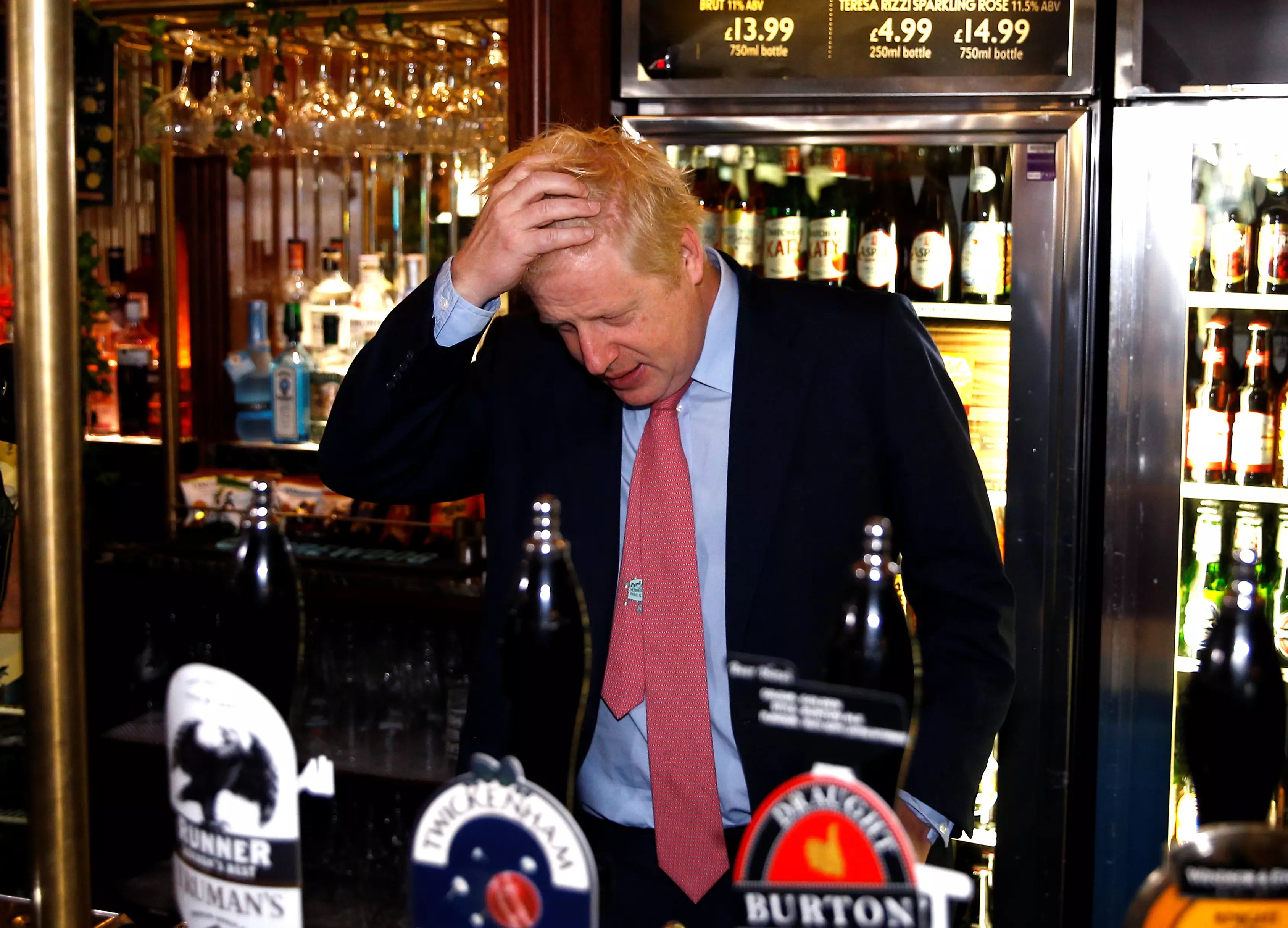 Boris Johnson has closed all the pubs, bars, cafes and restaurants in the UK.