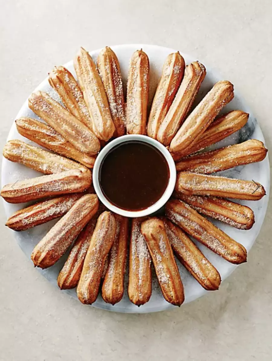 You can also buy churros from Marks & Spencer that can be heated in the oven at home (