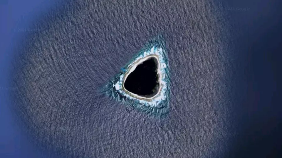 People Baffled After Discovering Weird 'Blacked Out' Island On Google Maps