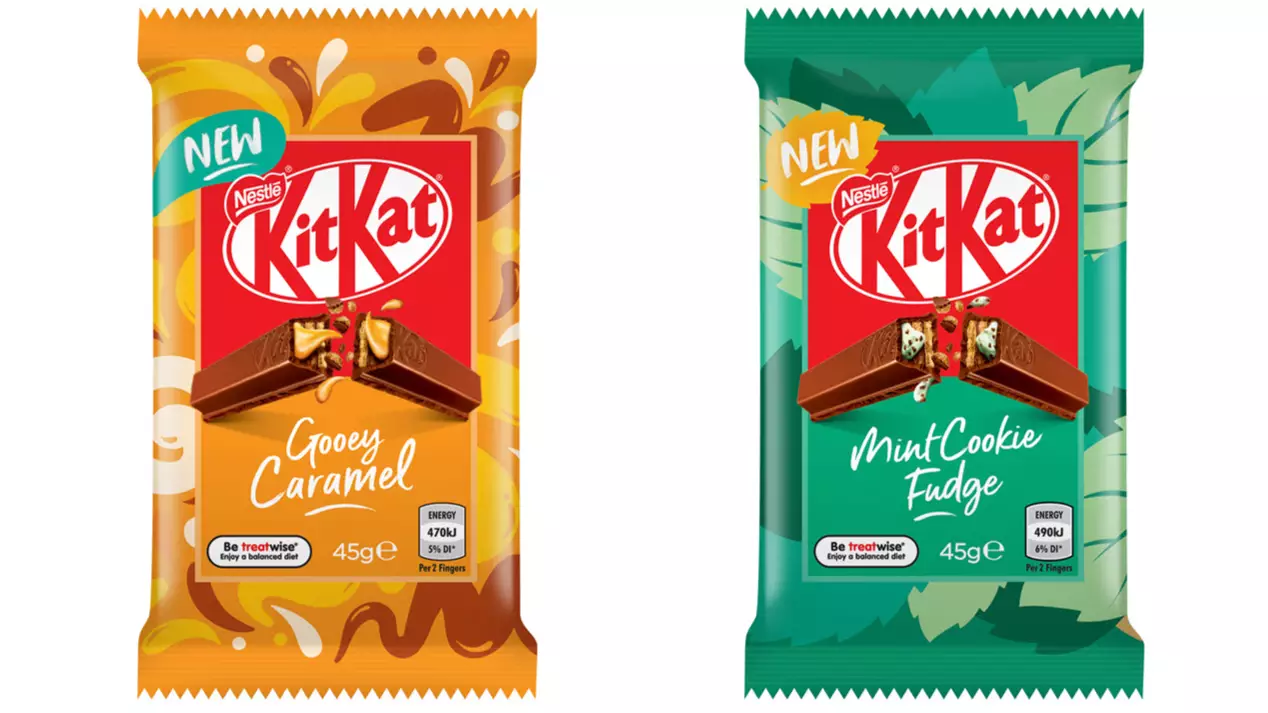B&M Is Now Selling Mint Cookie And Caramel Stuffed KitKats