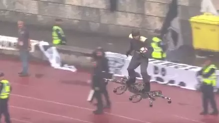 WATCH: Ball For Portuguese Cup Final Delivered by Mad Bastard On A Hoverboard