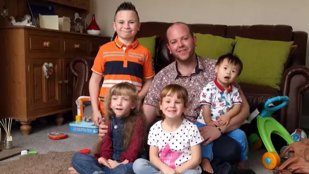 Man Dubbed 'Super Dad' After Adopting Four Children 