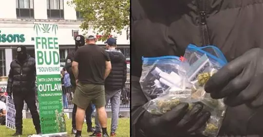 Masked Men Arrested After Giving Out '£800' Of Free Cannabis In Manchester City Centre