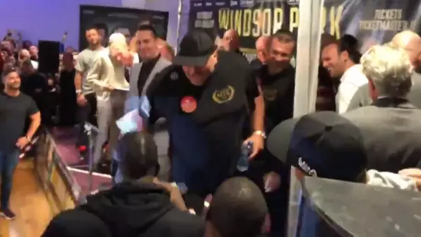 Deontay Wilder Crashes Tyson Fury's Weigh-In, Clashes With John Fury