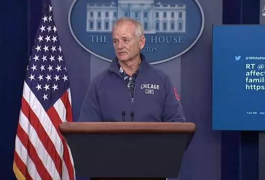 Bill Murray Hijacks White House Press Room Because He's Bill Murray
