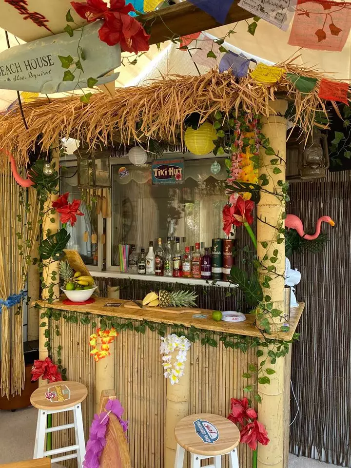 James created his Tiki Bar when plans for his home extension were cancelled (