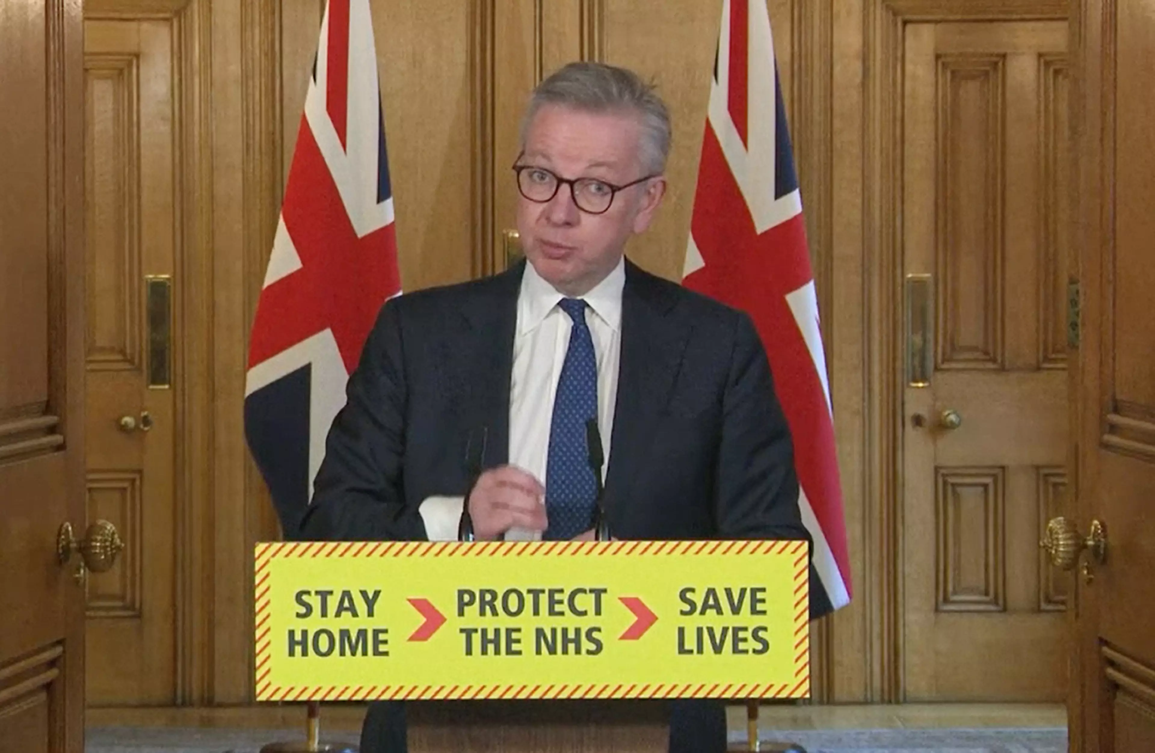 Michael Gove took on today's daily briefing.