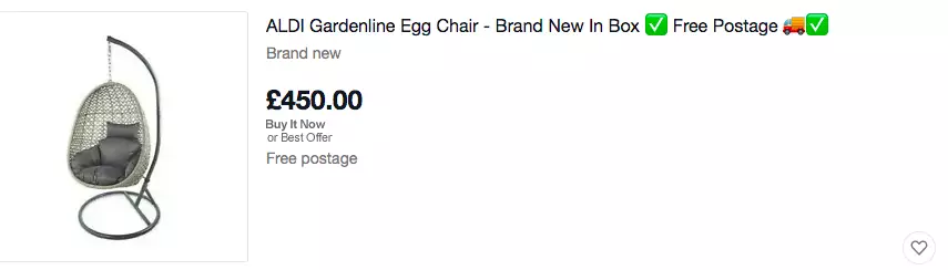 That's a lot of money for an egg chair (