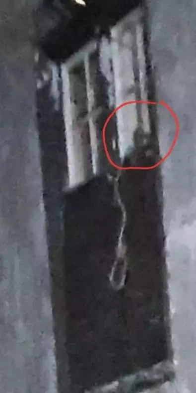 Ghost hunters reckon they've captured an otherworldly image of a ghost near a noose.
