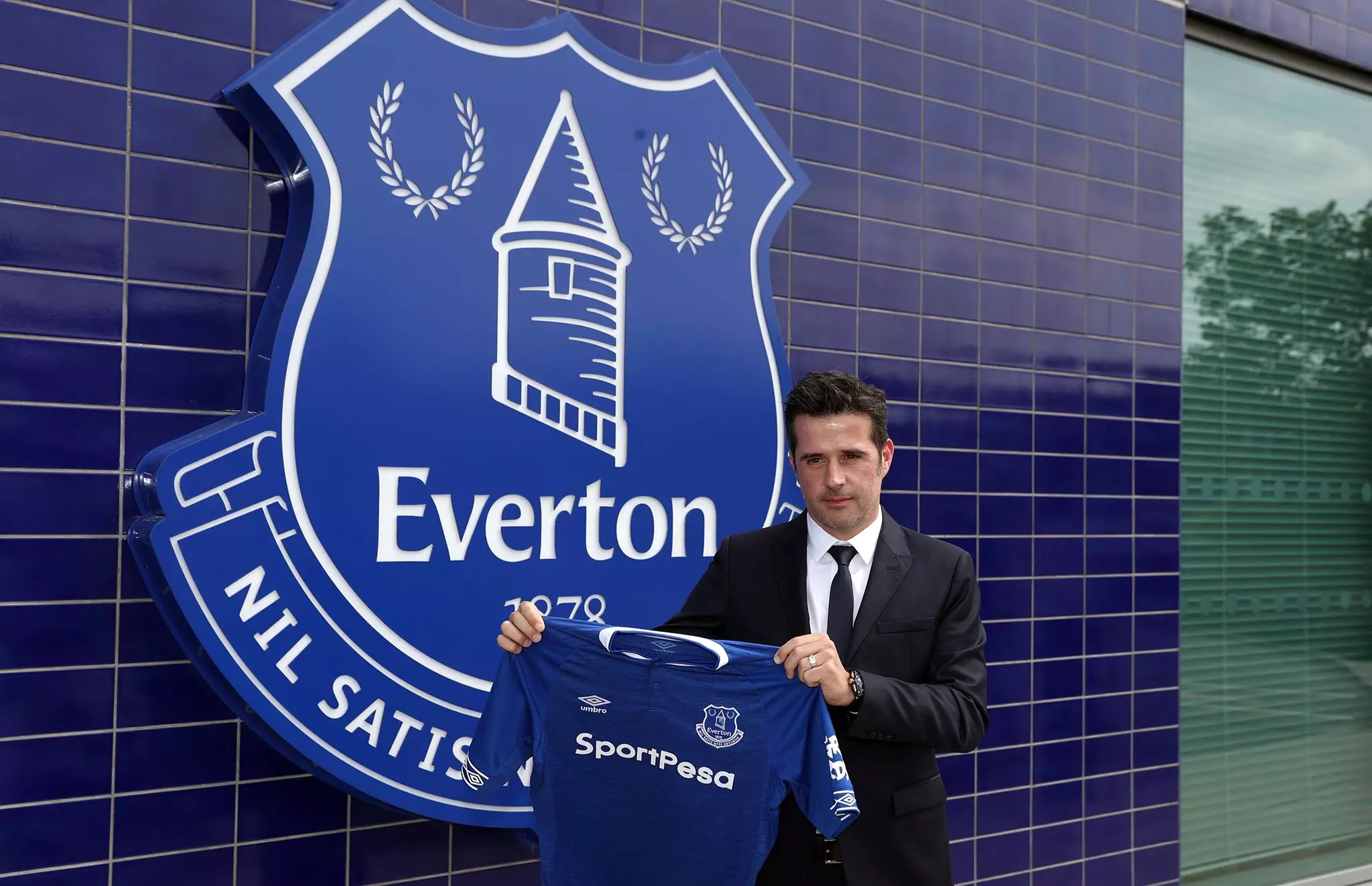 Everton's new boss. Image: PA