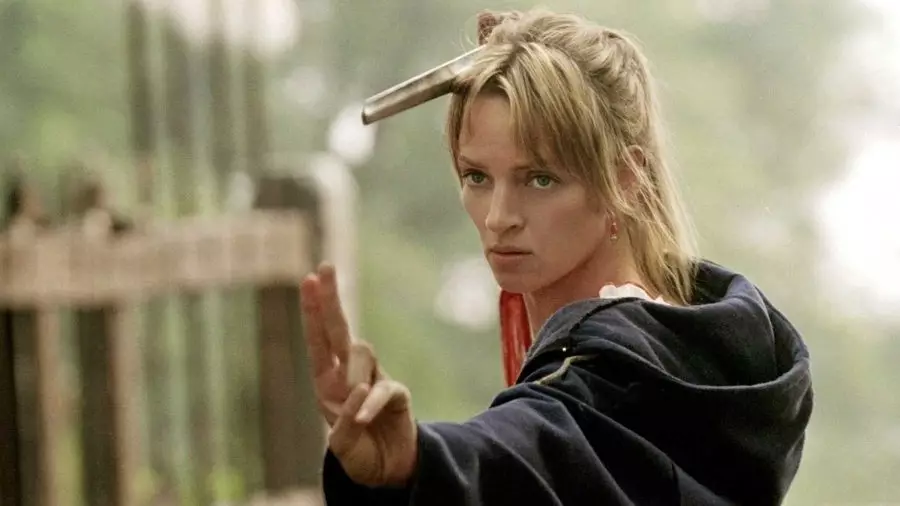 Uma Thurman starred in the first two volumes as 'The Bride'.