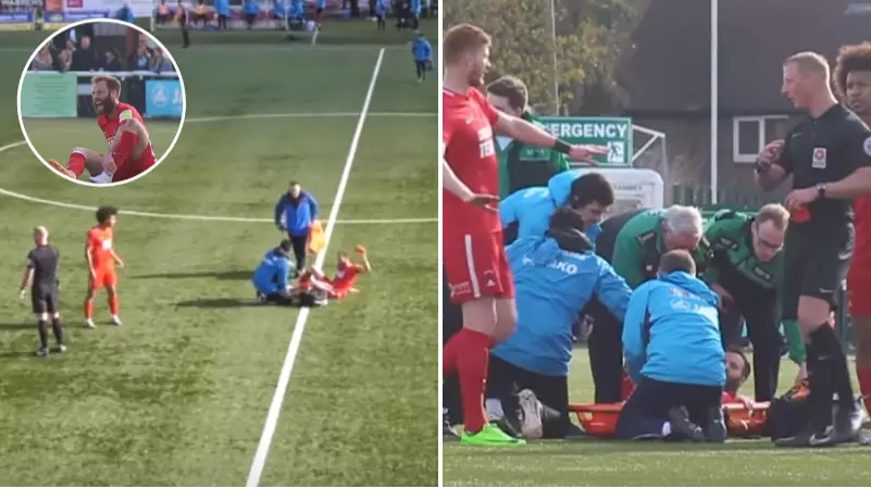 Leyton Orient Player Throws Boot In Frustration After Dislocating Ankle, Gets Sent Off