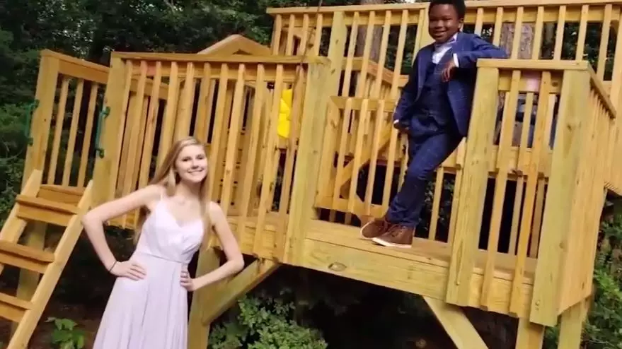 Boy Throws Socially Distanced Prom For His Nanny After Hers Was Cancelled