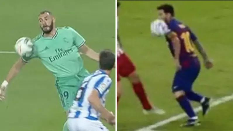Fans Call Out Double Standards Comparing Karim Benzema And Lionel's Messi 'Handballs'