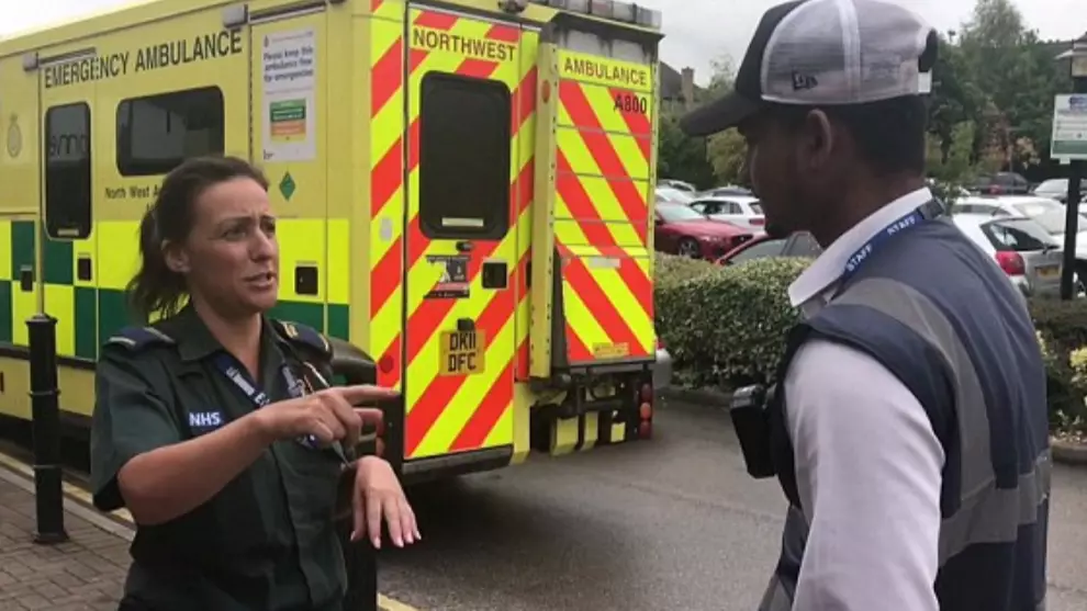 Ambulance Given Parking Ticket As Paramedics Stop For Water During Long Shift