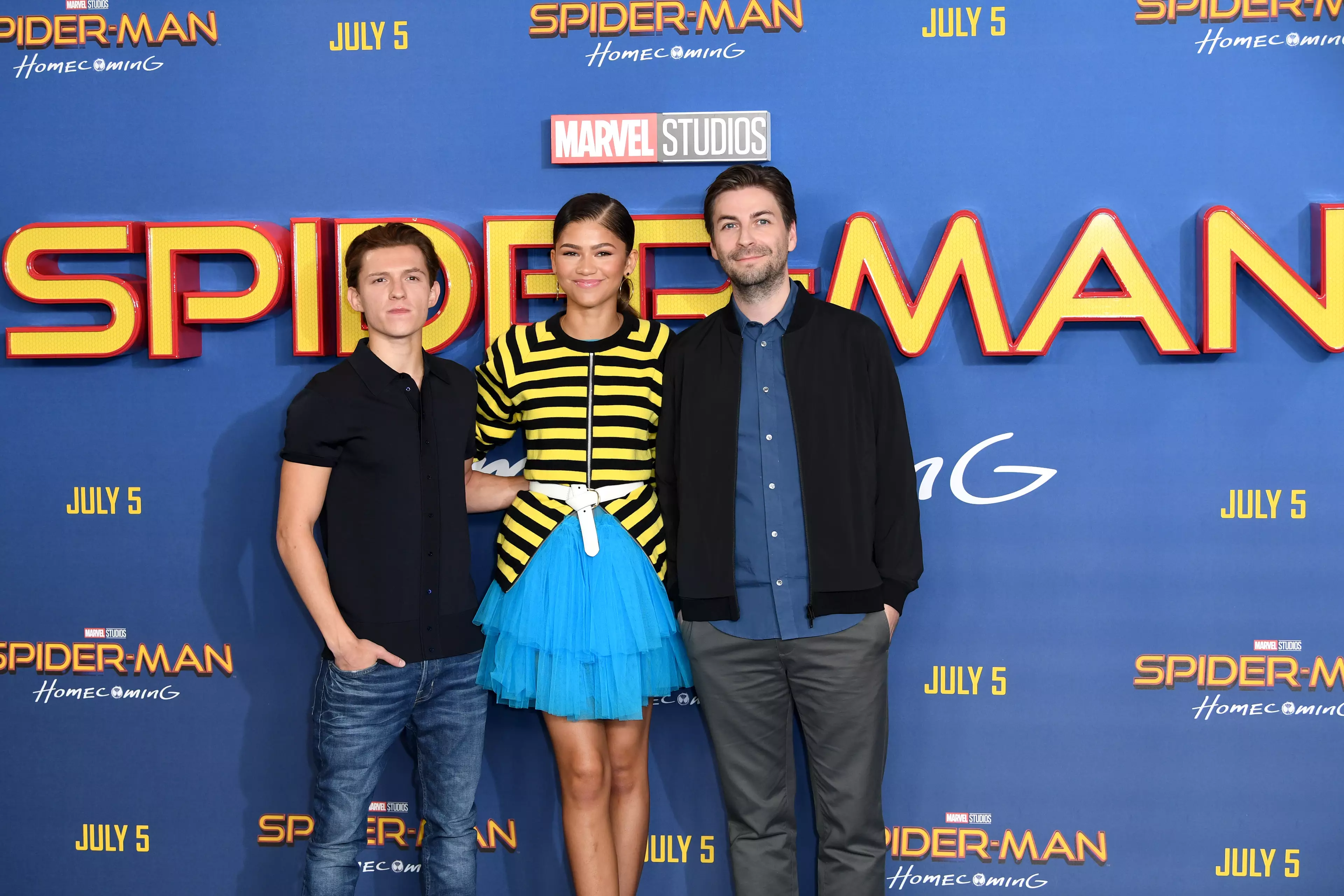 Tom Holand And Zendaya at the Spider-Man: Homecoming event.