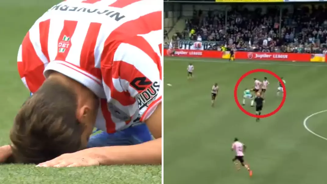Player Scores Ridiculous Own Goal In Relegation/Promotion Play Off
