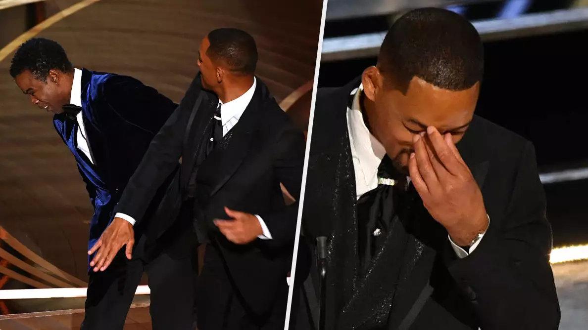Uncensored Footage Of Will Smith Hitting Chris Rock Divides Fans