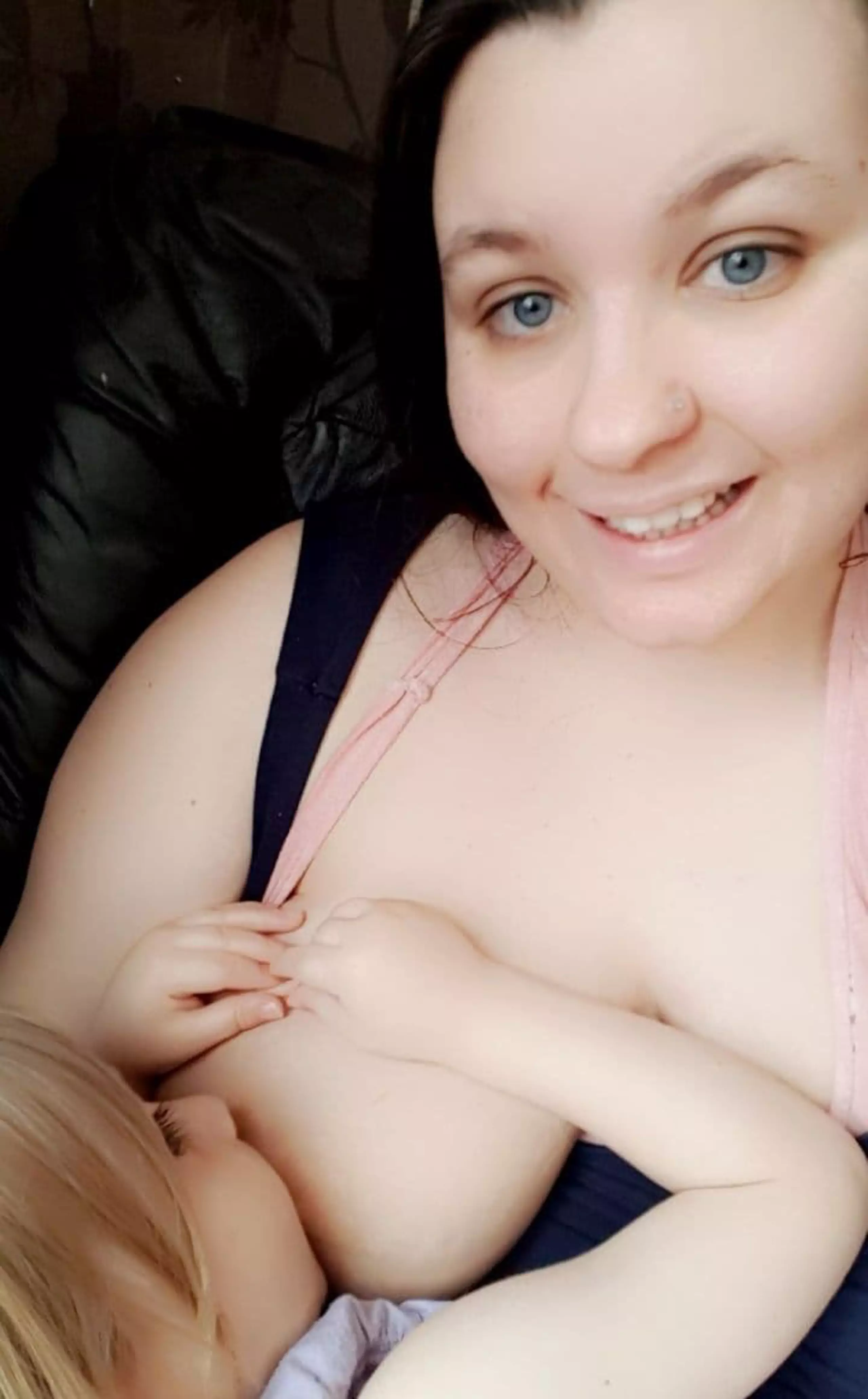 Naomi Winfield has decided to breastfeed her son until he starts school in September (