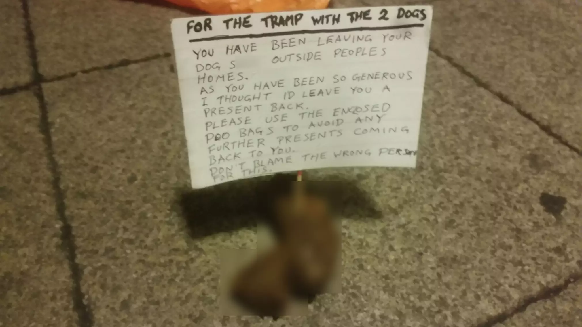 'Dirty Batman' Leaves His Own Poo Outside Door Of Man Who Doesn't Clean Up His Dog's Mess