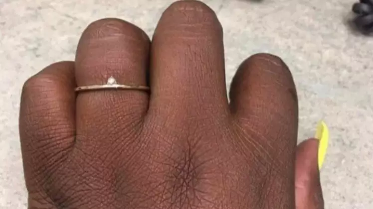 ​Bride-To-Be Kicks Off About Tiny Diamond Engagement Ring