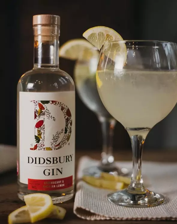 Didsbury Gin's Strawberry & Sicilian Lemon gin.