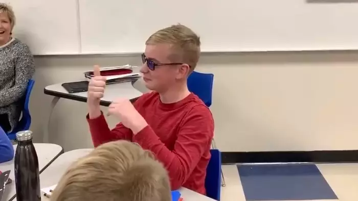 ​Colour Blind Boy Gets To See Colour For First Time Thanks To Special Glasses