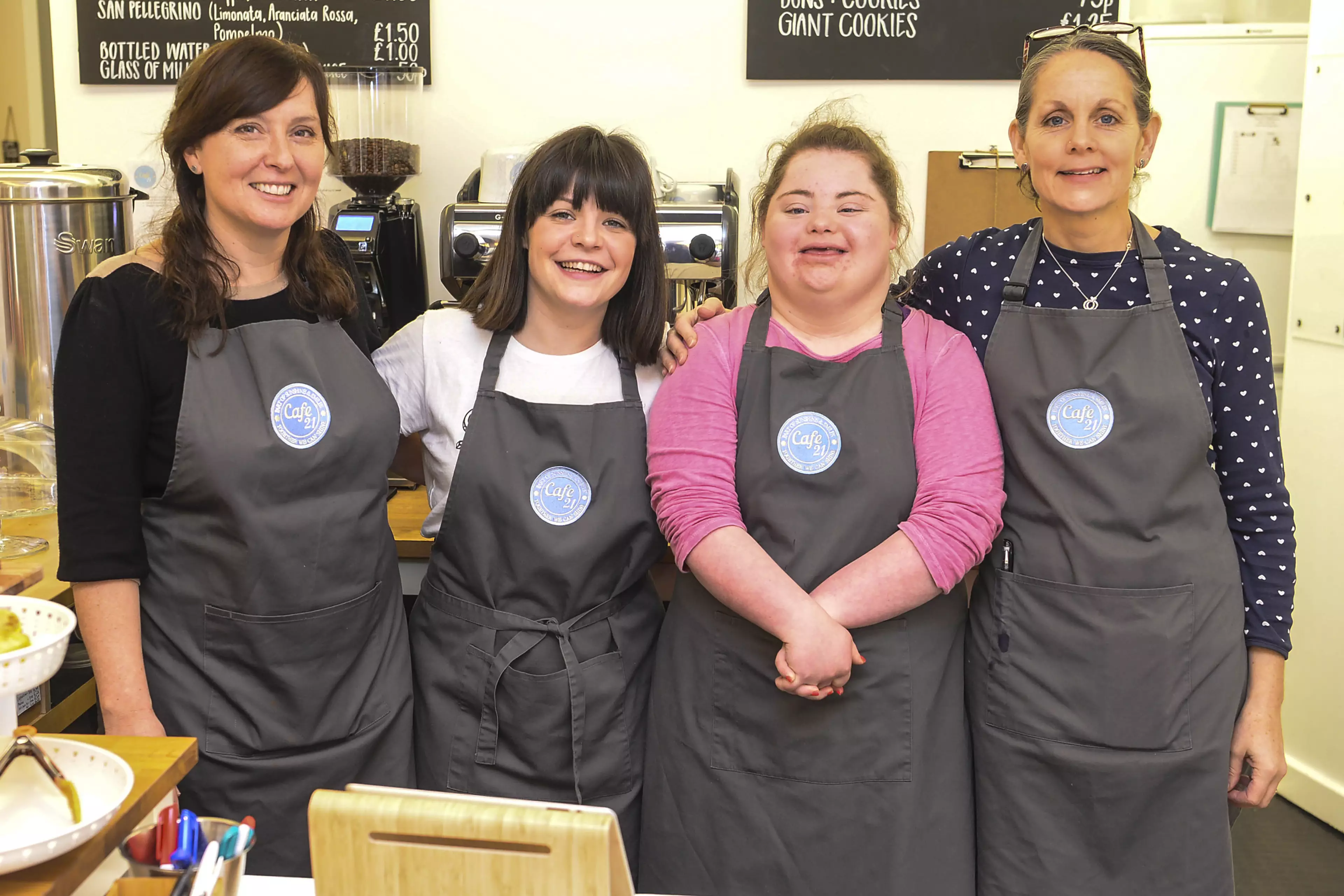 The cafe is hoping to provide people with Down Syndrome with work experience. (