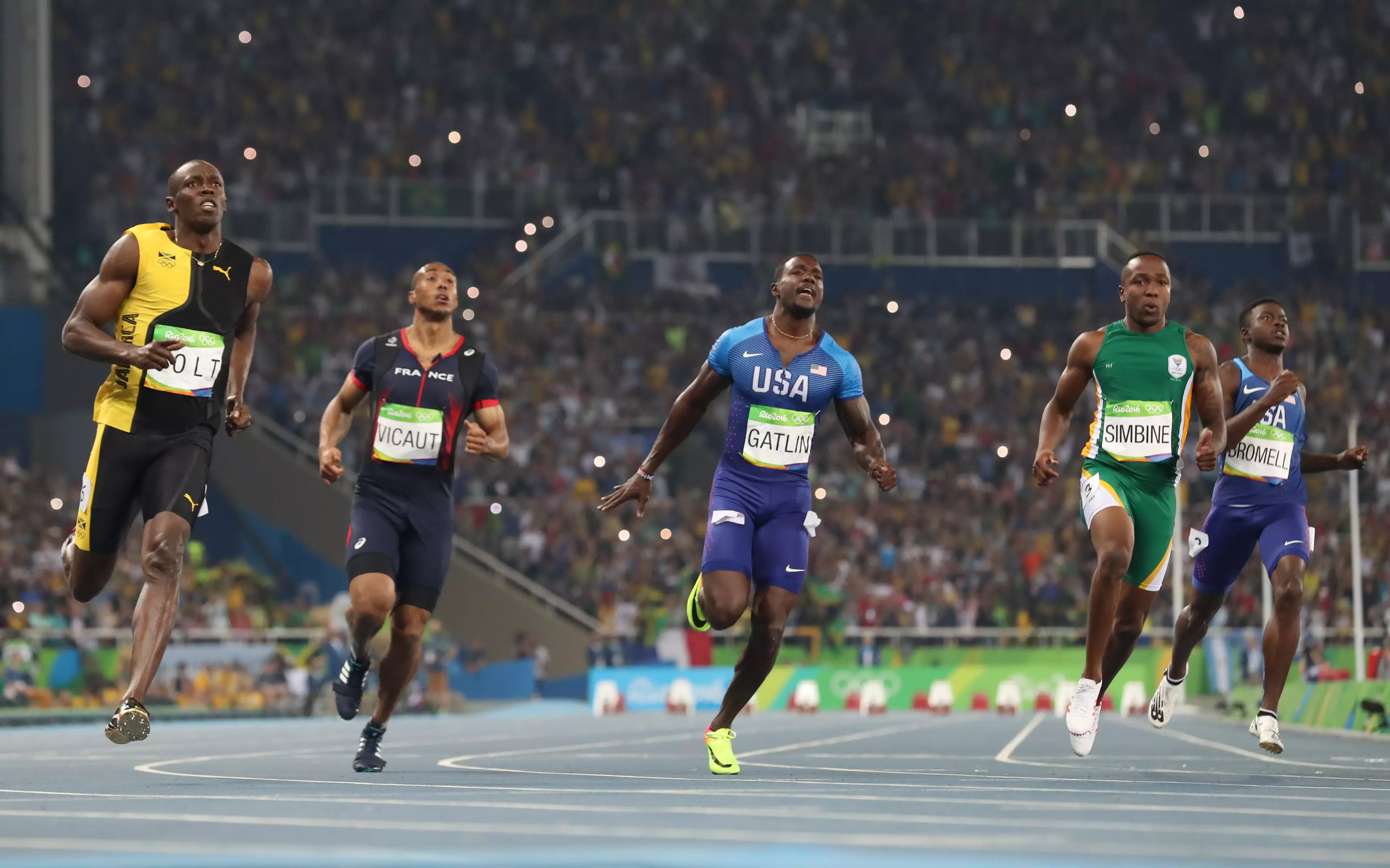 Trayvon Bromell competed against Usain Bolt at the Rio 2016 Olympics. (