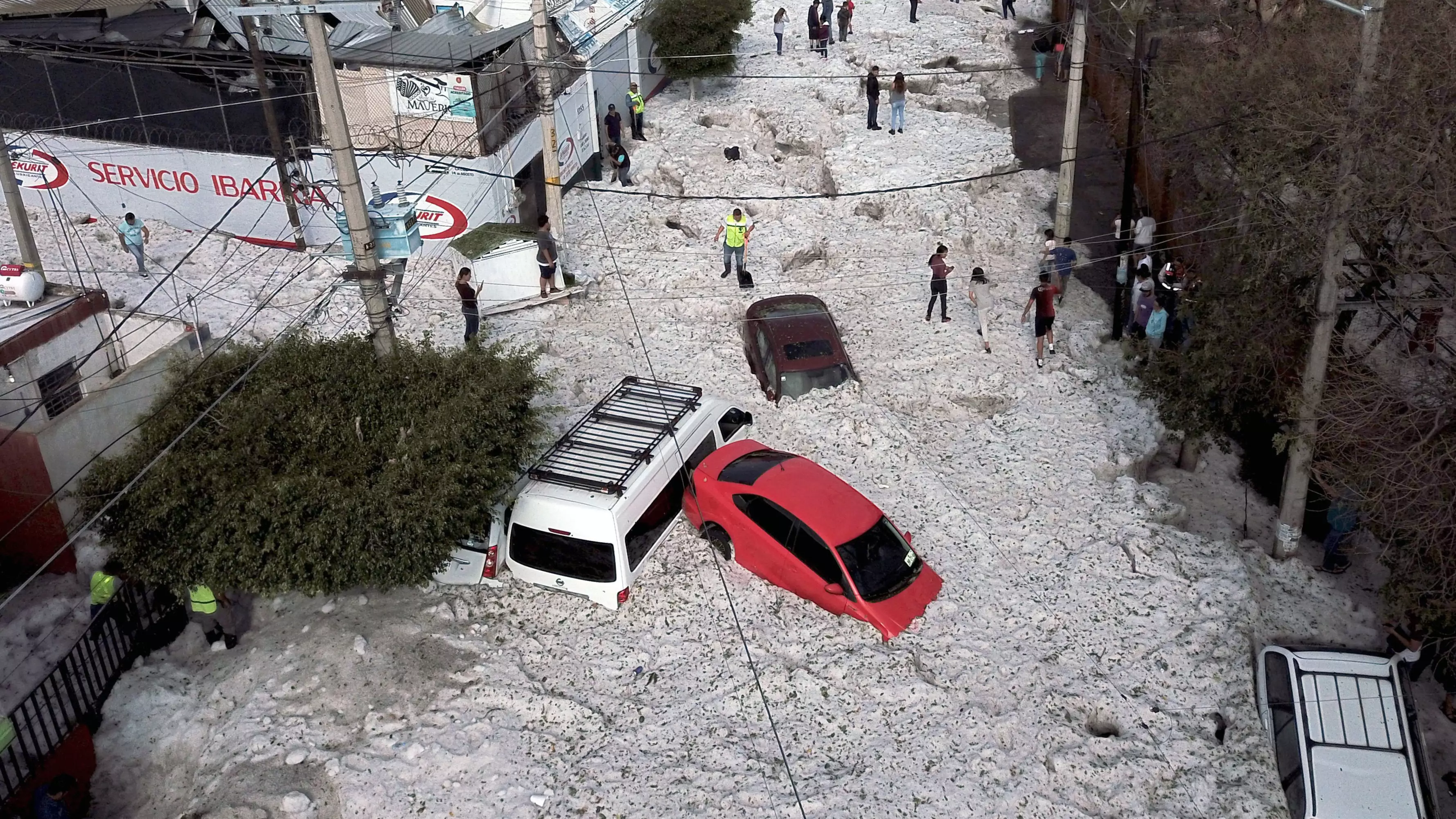Mexican City Buried In Five Feet Of Hail Following Sudden Storm