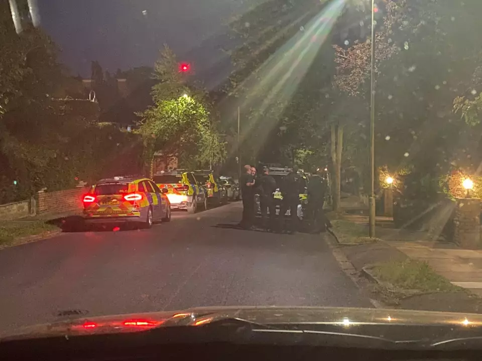 Police were called to the scene.
